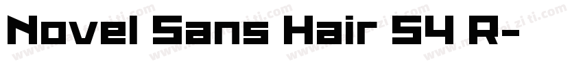 Novel Sans Hair 54 R字体转换